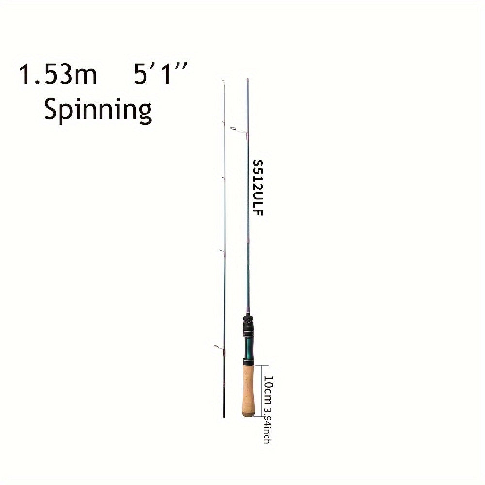 Ultralight Trout Fishing Rod Carbon Fiber Spinning Casting Rod For Crappie