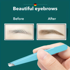 Stainless Steel Eyebrow Tweezers for Fine Hair Lifting