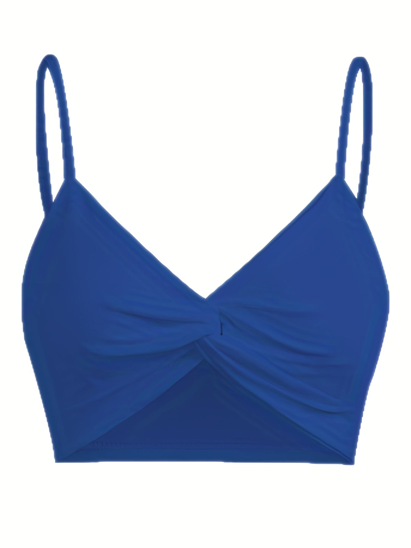 Twist Front V-Neck Cami Top Solid Color