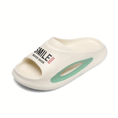 Men's Non Slip Platform Slides Soft Sole Cloud Slides Indoor Outdoor