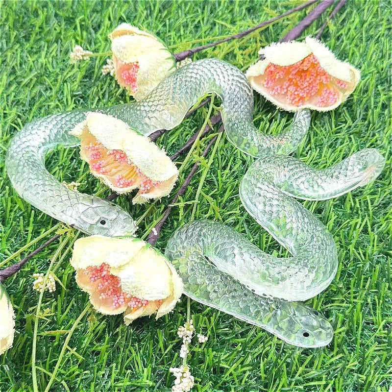 Soft Squeeze Toy Snake Green TPR Material Classroom Rewards