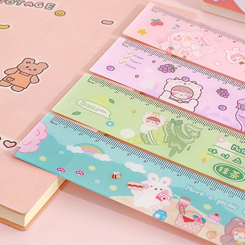 Cartoon Acrylic Ruler Student Office Drawing Measuring Ruler