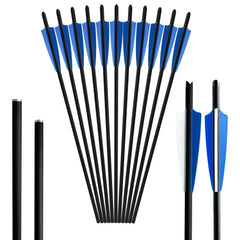 12pcs 16 inch Carbon Fiber Shield Feather Bowfishing Accessory