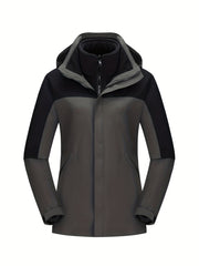 Women's 3-in-1 Waterproof Jacket for Outdoor Adventures