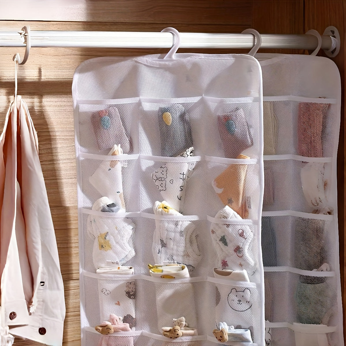 Large Over the Door Organizer Socks Underwear Bag