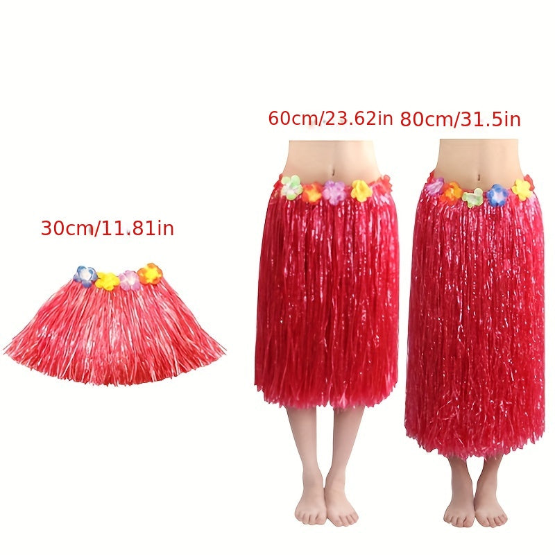 Hawaiian Straw Skirt for Parties and Performances