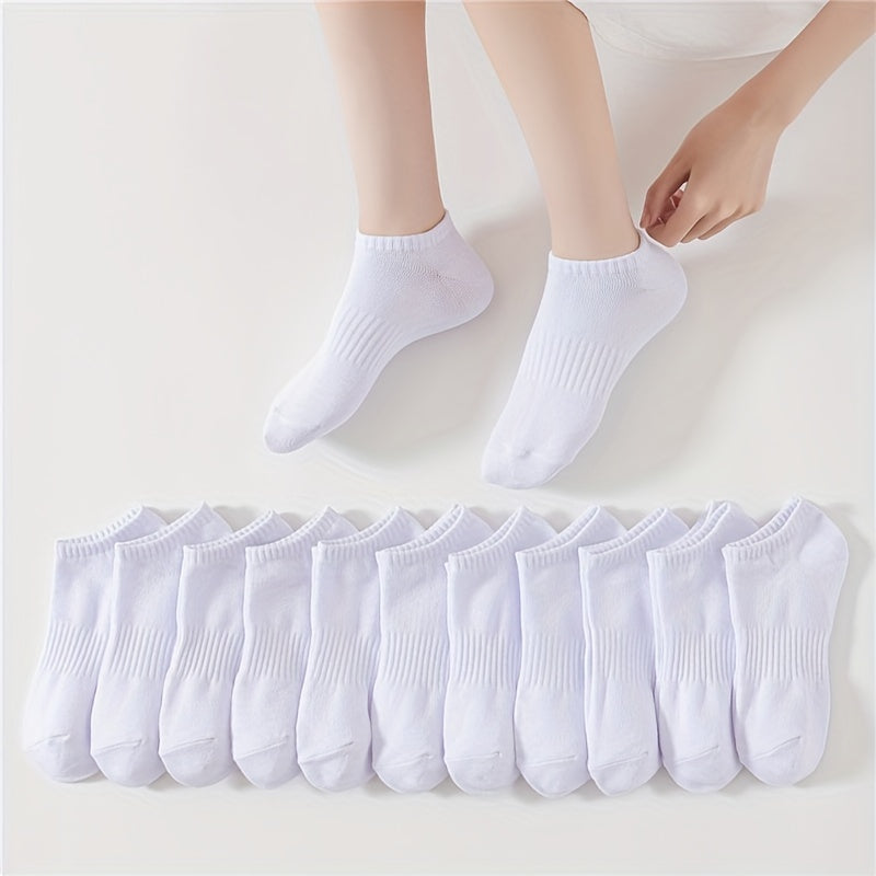 12 Pairs Soft Lightweight Low Cut Ankle Socks Women's Stockings