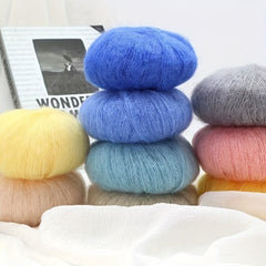 5pc Mohair Yarn for DIY Knitting & Crocheting Sweater & Shawl