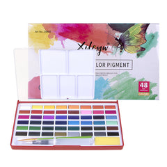 36 Colors 48 Solid Watercolor Paint Set for Kids Adults Beginners Artists