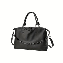 Lychee Pattern Leather Crossbody Bag for Women