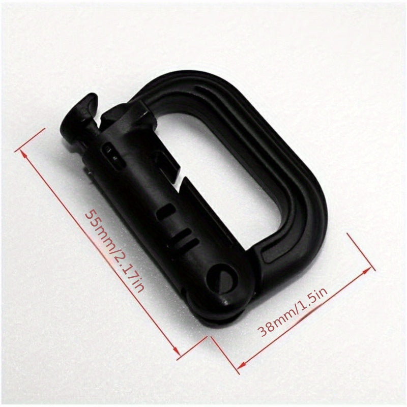 2pcs Hook Keychain D-Ring Carabiner Clip Keychain