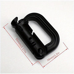 2pcs Hook Keychain D-Ring Carabiner Clip Keychain