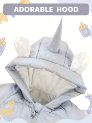 Baby Winter Romper Overalls Hooded Warm Snowsuit Jumpsuit