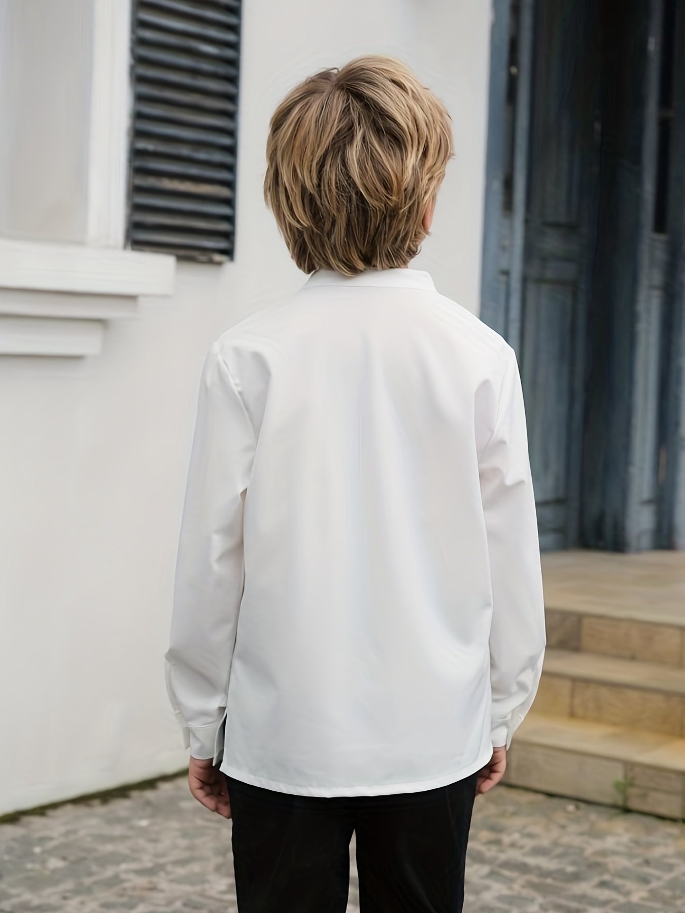 Boys Long Sleeves Shirt Preppy Style For Spring And Summer Kids Clothes