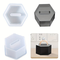 Silicone Rings Holder Mold for DIY Resin Jewelry Box Making