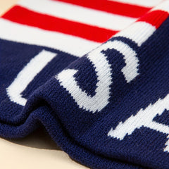 Independence Striped Star American Flag Knitted Jacquard Hat