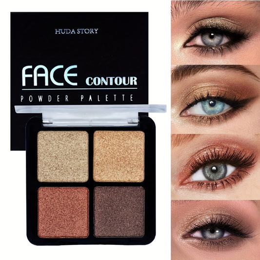 Earth Pearly Matte Glitter Palette for Wild Style Makeup