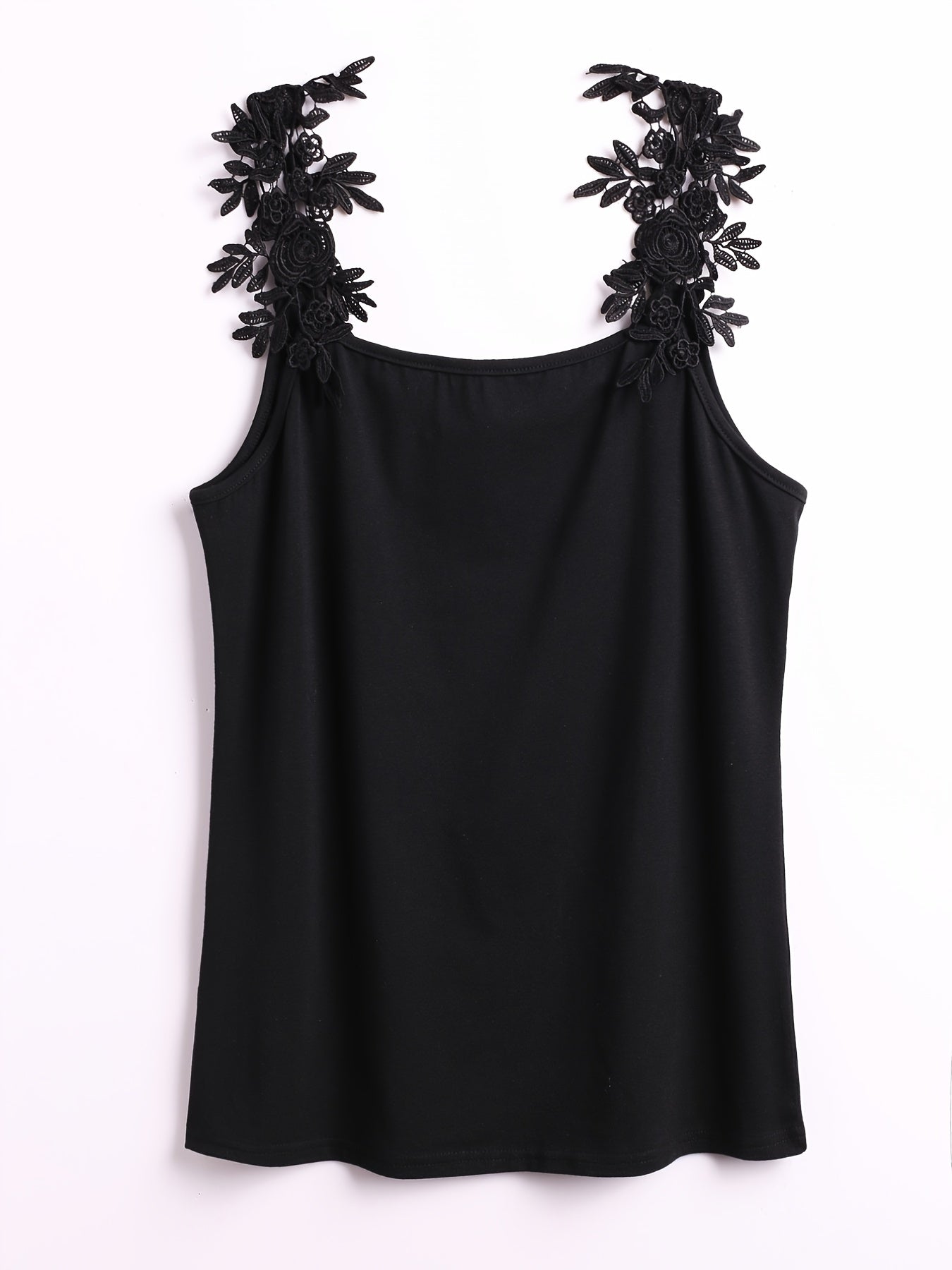 Lace Strap Tank Top Sleeveless Summer Casual Top