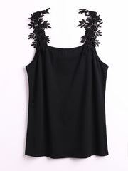 Lace Strap Tank Top Sleeveless Summer Casual Top