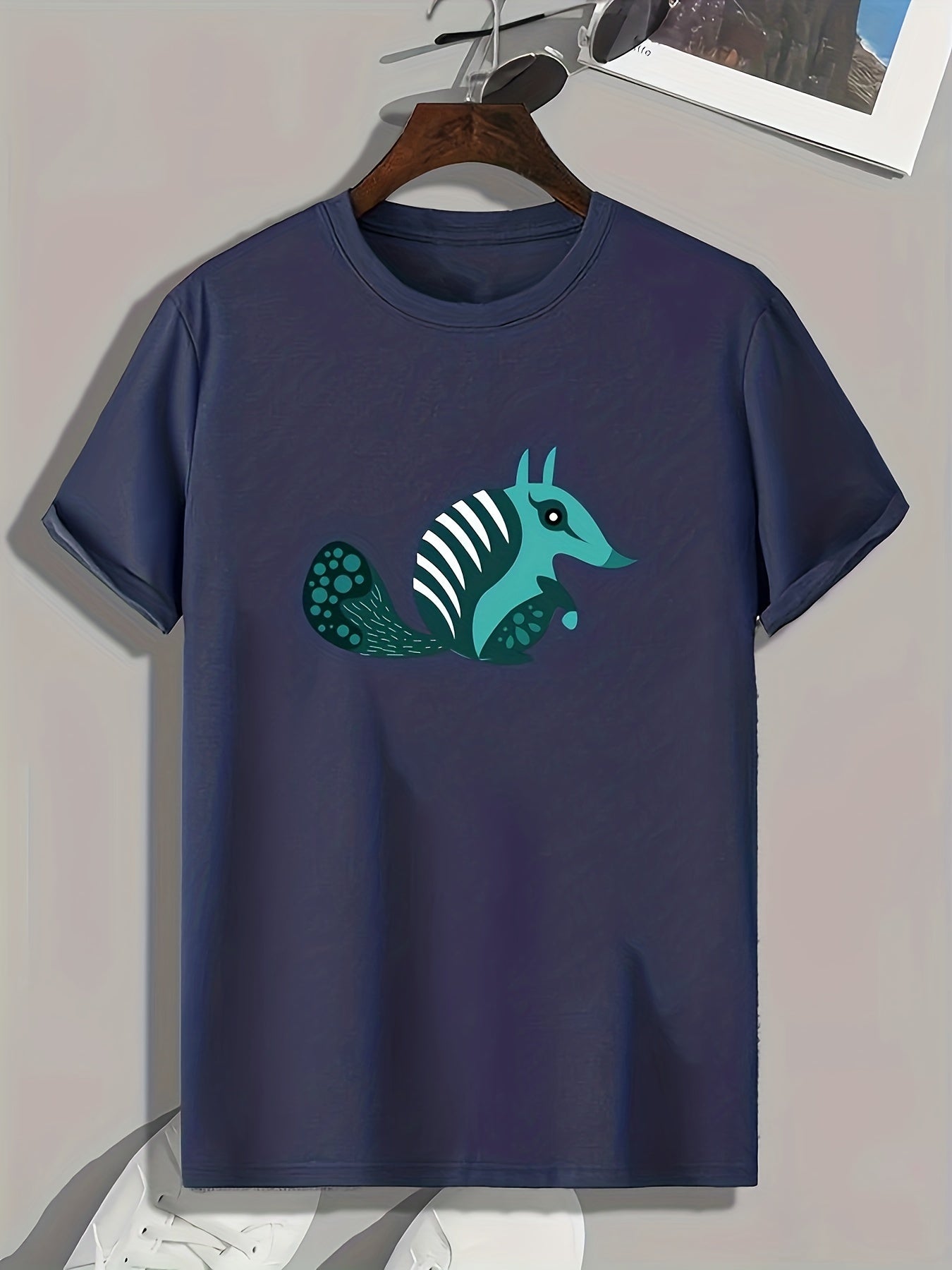 Men's Animal Print Graphic T-shirt for Summer