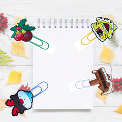 4pcs Christmas Cartoon Paper Clips To Paper Clip Binder Paper Clip