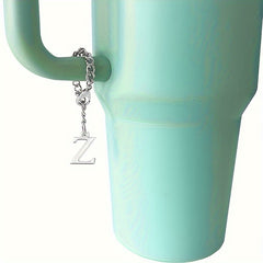 2pcs A Initial Letter Charms Bottle Handle Decorative Pendants