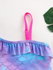 Mermaid Fish Scale Girls Swimsuit Camisole Bathing Suit