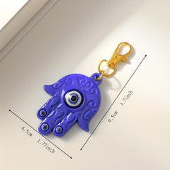 3pcs Evil Eye Keychain Key Ring For Family Car Earphone Case Accessories
