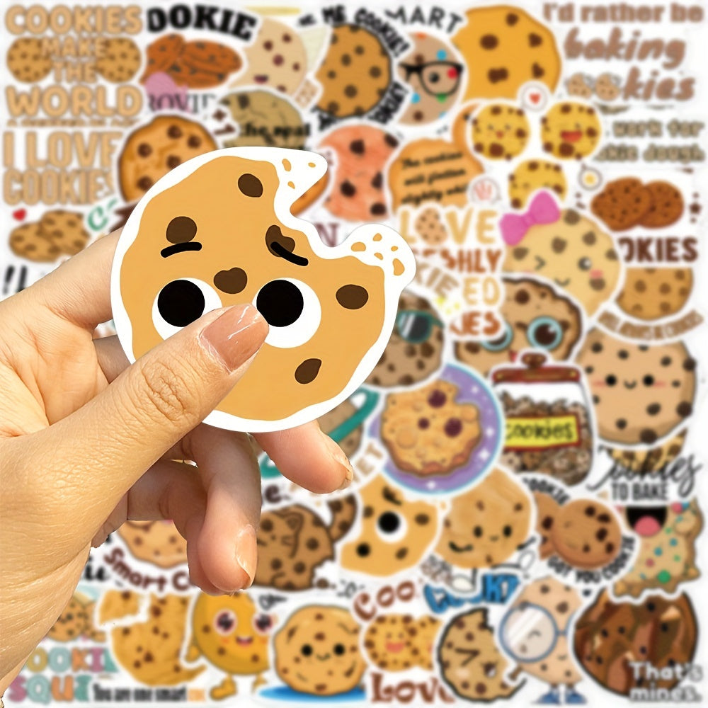 50pcs Cartoon Cookies Graffiti Stickers Waterproof DIY Stickers
