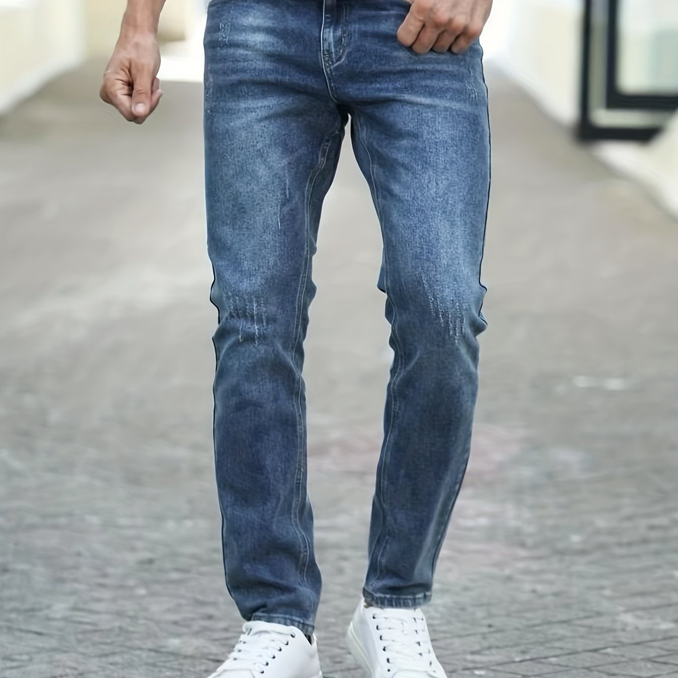 Men's Slim Fit Stretch Washed Jeans
