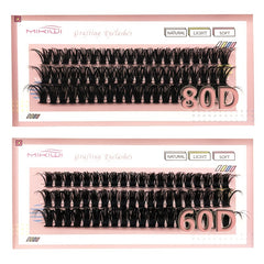 60Pcs Lash Clusters DIY Eyelashes DD Curl 12-16mm Mixed Volume 60D 80D 0.07 Mix