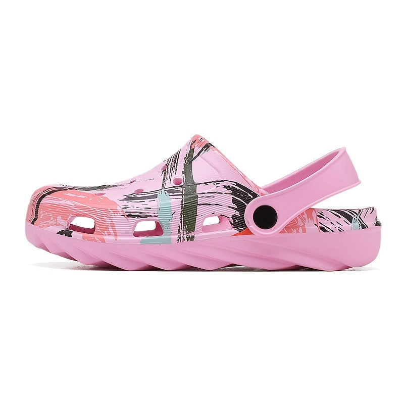 Women's Graffiti Beach Shoes Breathable Clogs