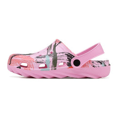 Women's Graffiti Beach Shoes Breathable Clogs