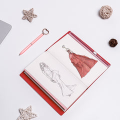 A6 Pink Granddaughter Diary Heart Pen Set