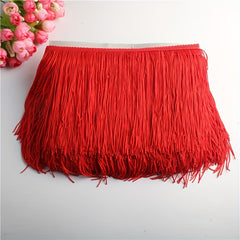 2Yards Fringe Trim Lace Tassel Ribbon Sew Latin Dress Curtain Decor DIY Fabric