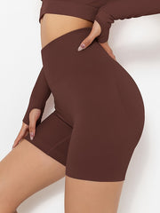 High Waist Yoga Biker Shorts Breathable Workout Activewear