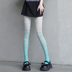 Jacquard Fishnet Tights High Waist Pantyhose