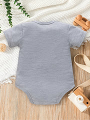 Cartoon Elephant Print Romper for Newborns