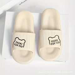 Men's Lightweight Non Slip Open Toe Slides for Bathroom Beach Summer