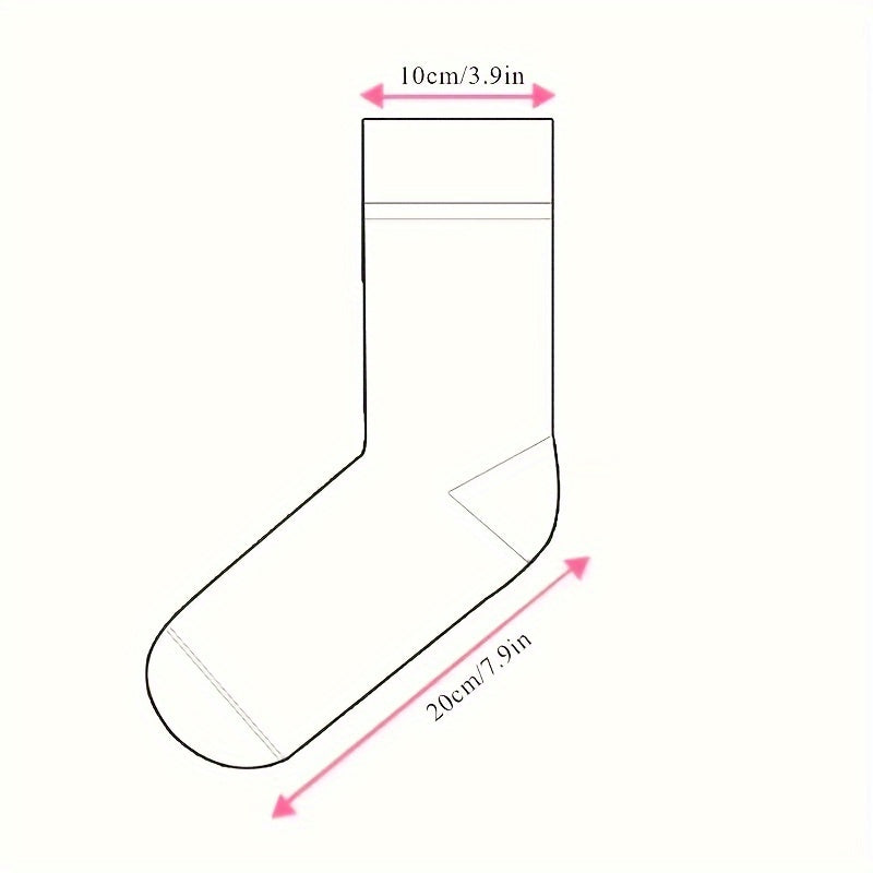 5 Pairs Winter Warm Knit Boot Socks for Men Women