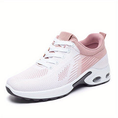 Women's Air Cushion Sports Shoes Casual Knitted Shock Absorption Running Shoes