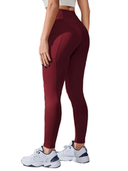 3 Pack Plus Size High Rise Sports Leggings Set with Phone Pockets