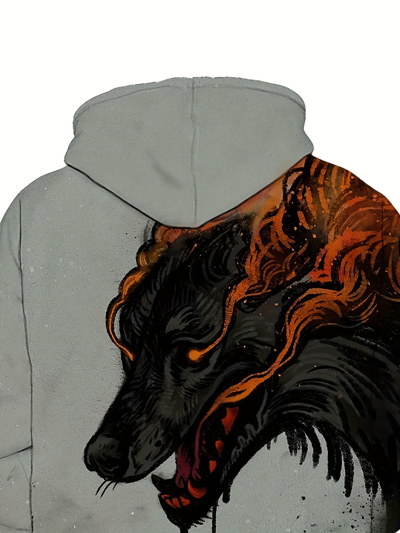 Men's Casual Wolf 3D Print Hoodie Sweatshirt