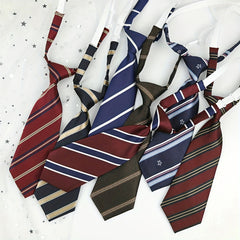 Adjustable Striped Leather Band Tie Handsome Birthday Party
