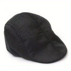 Men's Fabric Beret Newsboy Hat Summer Breathable Hat