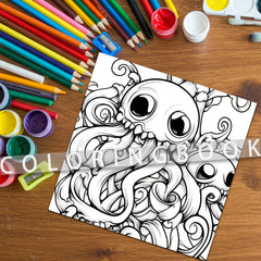 Graffiti Adult Coloring Book - 20 Street Art Designs - Fun Gift