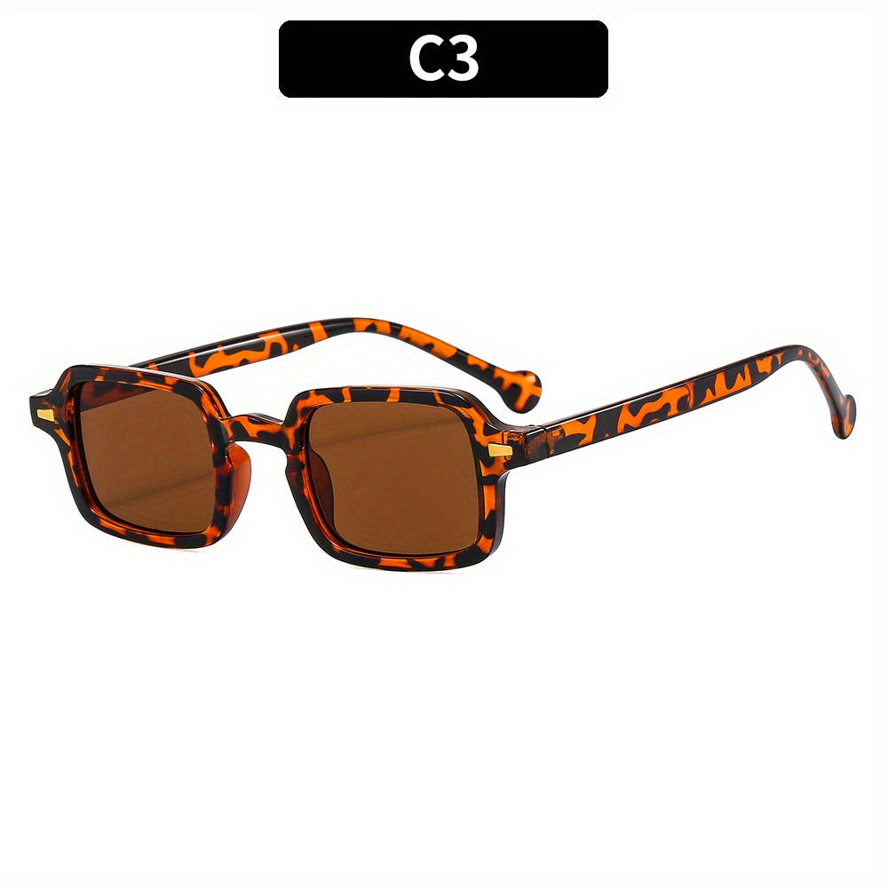 Men's Vintage Rectangle Sunglasses UV400 Eyewear