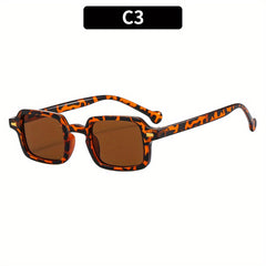 Men's Vintage Rectangle Sunglasses UV400 Eyewear