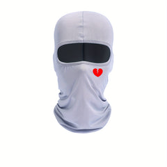 Broken Heart Print Balaclava Ski Mask Unisex Neck Gaiter