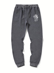 Skeleton Hand Poker Drawstring Joggers Men's Sweatpants